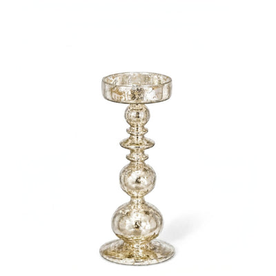 Richland Pillar Holder Unique Mercury Bubble - 11"