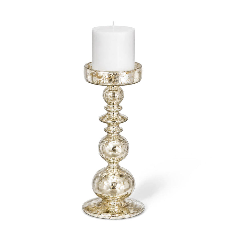 Richland Pillar Holder Unique Mercury Bubble - 11" - Set of 6 - thumbnail number 2