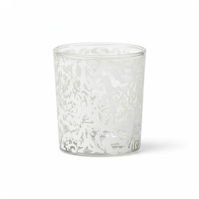 Richland White Lace Design Votive Candle Holder Set of 12