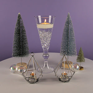 Richland Geometric Tealight Candle Holders - Silver