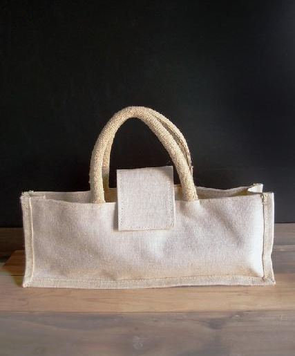 Richland Natural Jute Horizontal Wine Tote 14" (Set of 5)