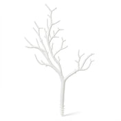 Single white artificial manzanita tree branch isolated on a white background - thumbnail number 1