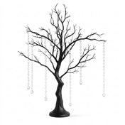 34" artificial black manzanita tree centerpiece with 8 hanging acrylic bead chains - thumbnail number 1