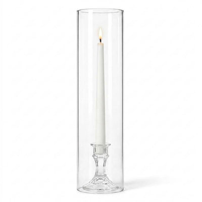 Glass Chimney Candle Shade 4" x 18" – Set of 12 - thumbnail number 3