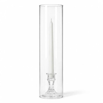 Glass Chimney Candle Shade 4" x 18" – Set of 12 - thumbnail number 2