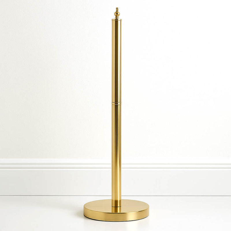Set of 3 Metal Chandelier Lamp Stand Poles with Base – Gold Decorative Lamp Accessories - thumbnail number 1