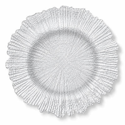 Richland 13" Dripped in Silver Charger Plate Set of 48 - thumbnail number 1
