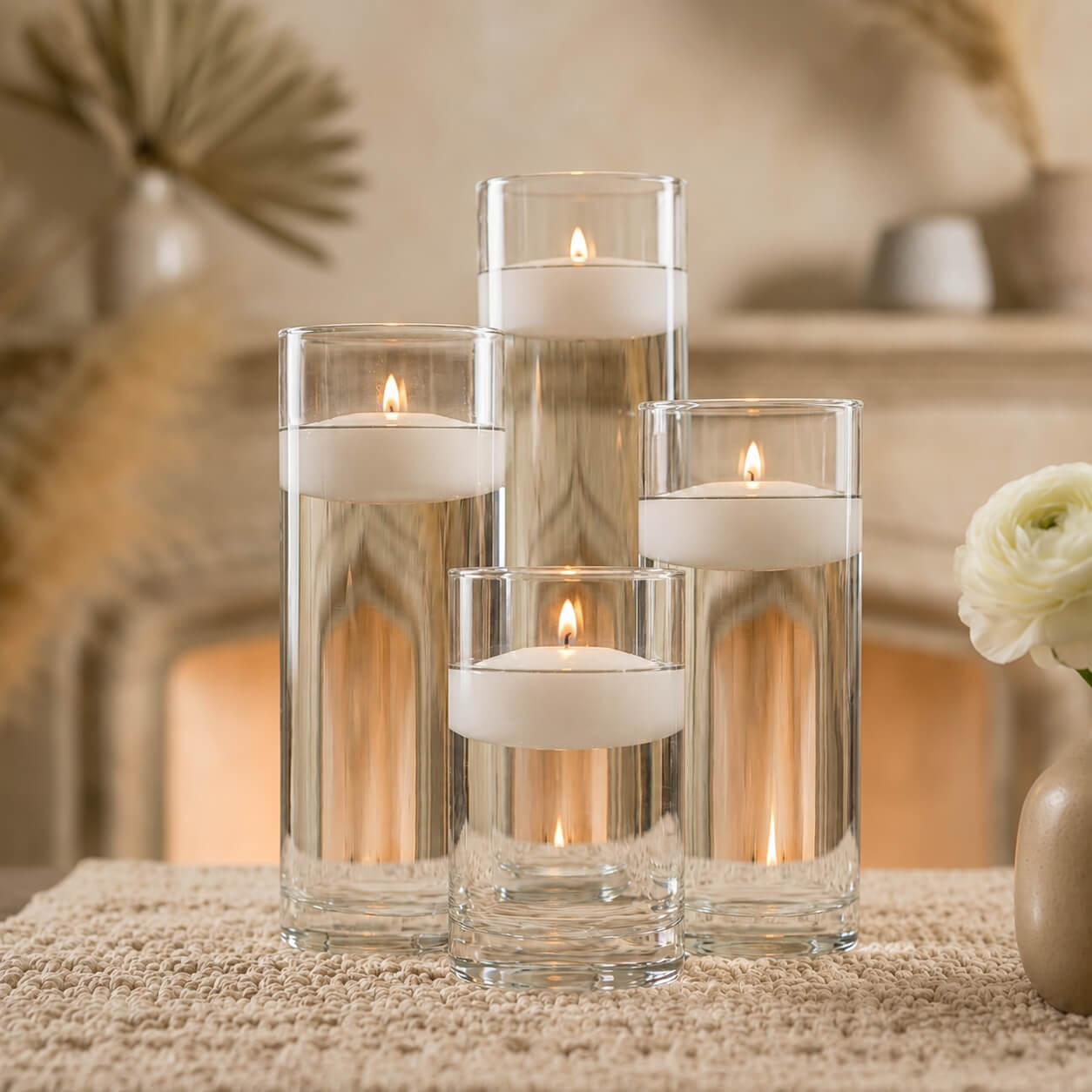 キャンドルディッシュ Eastland Cylinder Floating Candle Holders 7.5