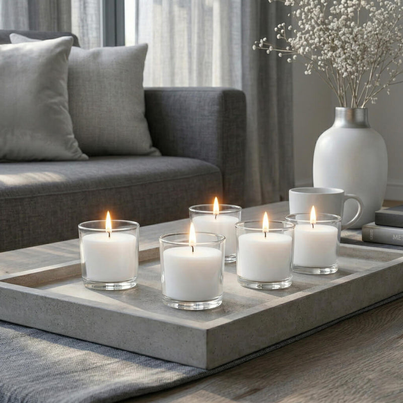 Richland Votive Candles & Eastland Clear Votive Holders Set of 12 - thumbnail number 64