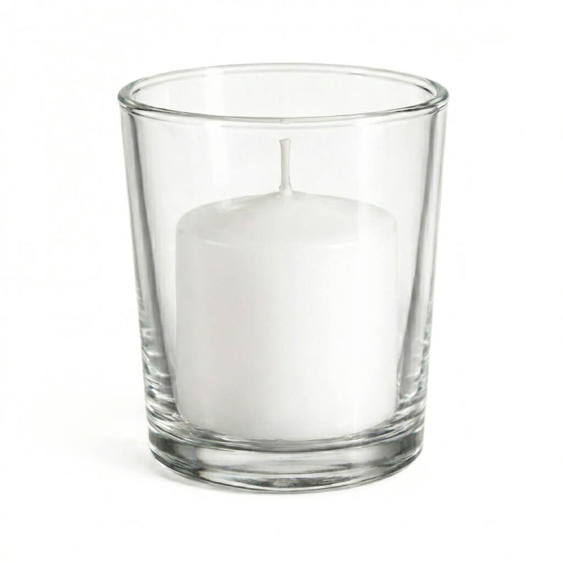 Richland Votive Candles & Eastland Clear Votive Holders Set of 12 - thumbnail number 1