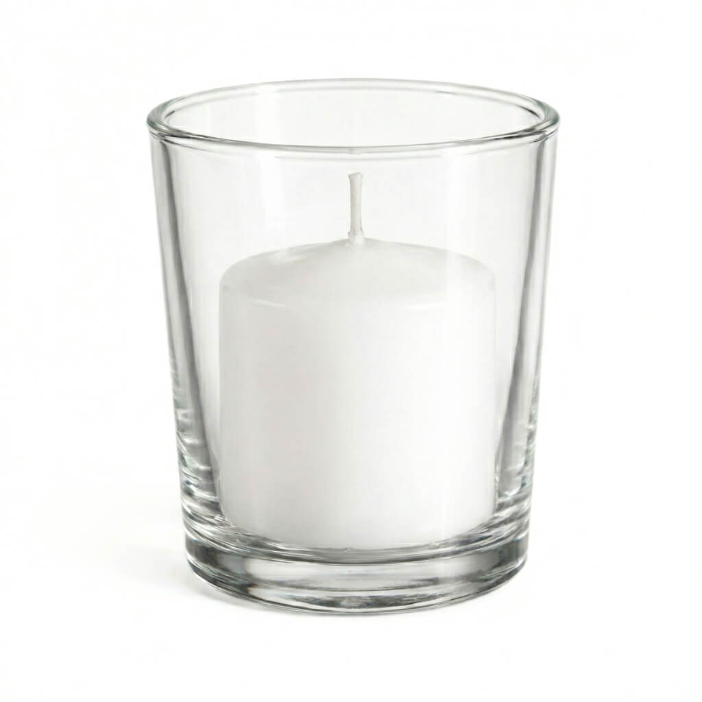 Richland Votive Candles & Eastland Clear Votive Holders Set of 12
