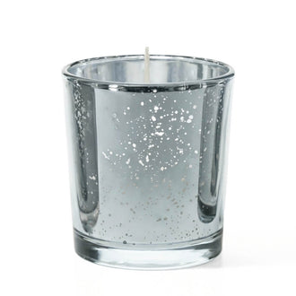 Richland Votive Candles & Mercury Votive Holders Set of 288 - White - Unscented - Silver Style