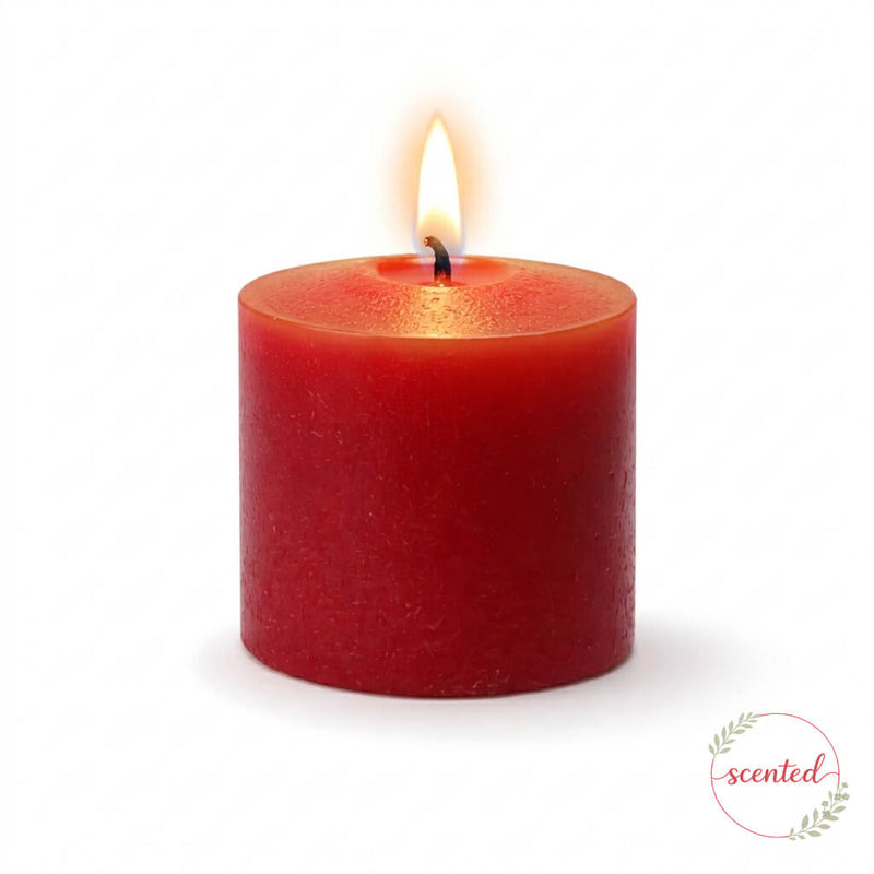 Richland Votive Candles & Eastland Frosted Votive Holders Set of 72 - Red - Apple Cinnamon Scented - thumbnail number 4