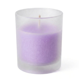 Richland Votive Candles & Eastland Frosted Votive Holders Set of 12 - Lavender - Unscented