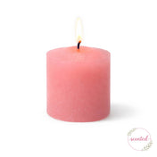 Richland Votive Candles & Eastland Frosted Votive Holders Set of 12 - Pink - Gardenia Scented - thumbnail number 4
