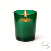 Richland Votive Candles & Eastland Colored Votive Holders Set of 144 - White - Fresh Laundry Scented - Green Style - thumbnail number 2