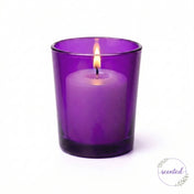 Richland Votive Candles & Eastland Colored Votive Holders Set of 72 - White - Citronella Scented - Purple Style - thumbnail number 2