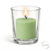 Richland Votive Candles & Eastland Clear Votive Holders Set of 288 - Green - Vanilla Lime Scented - thumbnail number 2