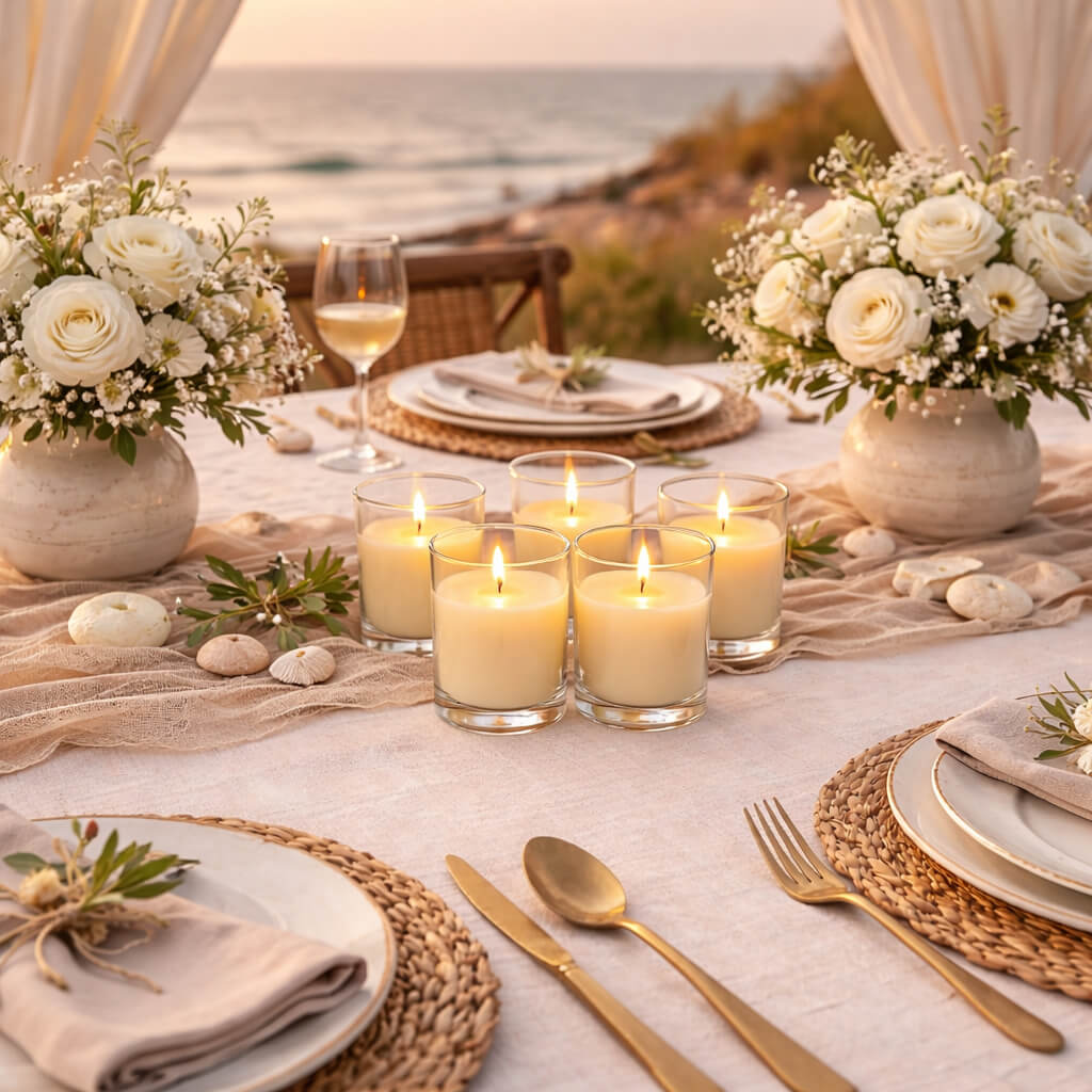 Richland Votive Candles Ivory Vanilla Scented 10 Hour Set of 144