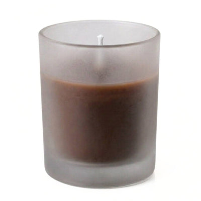 Richland Votive Candles & Eastland Frosted Votive Holders Set of 12 - Brown - Unscented