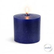 Richland Votive Candles & Eastland Frosted Votive Holders Set of 72 - Navy Blue - Blueberry Scented - thumbnail number 4