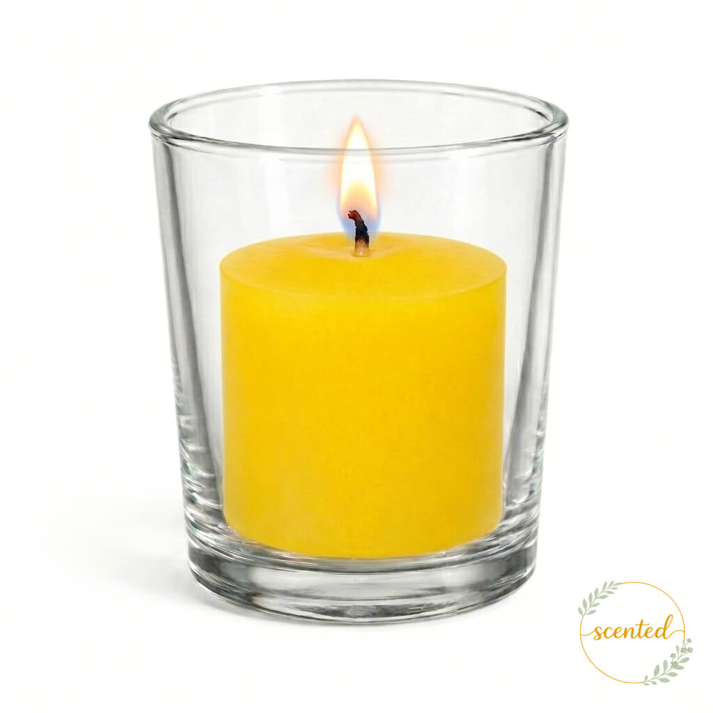 Richland Votive Candles & Eastland Clear Votive Holders Set of 12