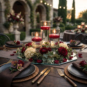 Eastland Octagon Mirror and Cylinder Vase Centerpiece with Richland 3" Floating Candles Set of 7 - thumbnail number 84