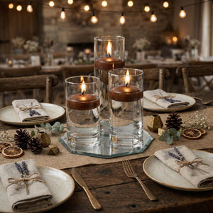 Richland Floating Candles 3" Brown Set of 12