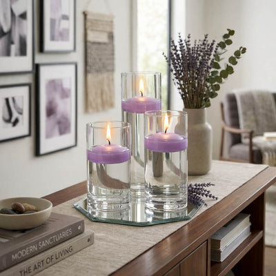Richland Floating Candles 3" Lavender Set of 96 - thumbnail number 7