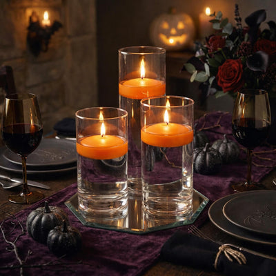 Richland Floating Candles 3" Orange Set of 24 - thumbnail number 4