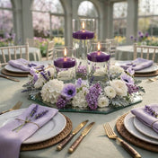 Eastland Octagon Mirror and Cylinder Vase Centerpiece with Richland 3" Floating Candles Set of 7 - thumbnail number 82