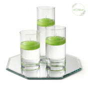 Eastland Octagon Mirror and Cylinder Vase Centerpiece with Richland 3" Floating Candles Set of 84 - thumbnail number 8