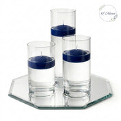 Eastland Octagon Mirror and Cylinder Vase Centerpiece with Richland 3" Floating Candles Set of 84 - thumbnail number 23