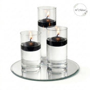 Eastland Round Mirror and Cylinder Vase Centerpiece with Richland 3" Floating Candles Set of 7 - thumbnail number 20