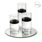 Eastland Round Mirror and Cylinder Vase Centerpiece with Richland 3" Floating Candles Set of 84 - thumbnail number 19