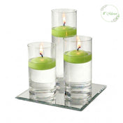 Eastland Square Mirror and Cylinder Vase Centerpiece with Richland 3" Floating Candles Set of 7 - thumbnail number 44