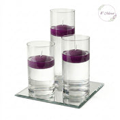 Eastland Square Mirror and Cylinder Vase Centerpiece with Richland 3" Floating Candles Set of 7 - thumbnail number 29