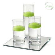 Eastland Square Mirror and Cylinder Vase Centerpiece with Richland 3" Floating Candles Set of 7 - thumbnail number 45