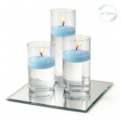 Eastland Square Mirror and Cylinder Vase Centerpiece with Richland 3" Floating Candles Set of 7 - thumbnail number 18