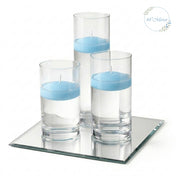 Eastland Square Mirror and Cylinder Vase Centerpiece with Richland 3" Floating Candles Set of 7 - thumbnail number 17