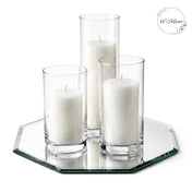 Eastland Octagon Mirror and Cylinder Vase Centerpiece Set of 4 - 12" Mirror - thumbnail number 2