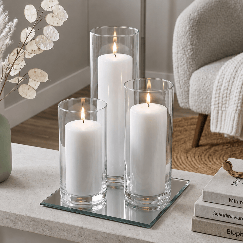 Eastland Square Mirror and Cylinder Vase Centerpiece Set of 4 - 10" - thumbnail number 10