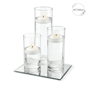 Eastland Square Mirror and Cylinder Vase Centerpiece Set of 4 - 10" - thumbnail number 5