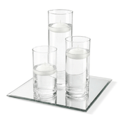 Eastland Square Mirror and Cylinder Vase Centerpiece Set of 4 - 12" - thumbnail number 4