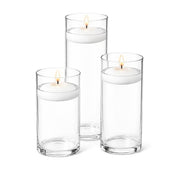 Eastland Cylinder Floating Candle Holders 7.5" , 9" & 10.5" Set of 36 - thumbnail number 3