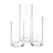 Eastland Cylinder Floating Candle Holders 7.5" , 9" & 10.5" Set of 36 - thumbnail number 1