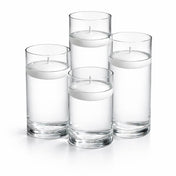 Richland Floating Candles & Eastland Cylinder Holders Set of 48 - thumbnail number 1
