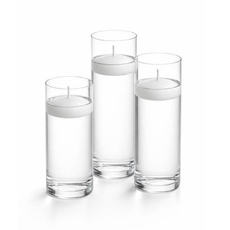 Richland Floating Candles & Eastland Cylinder Holders Set of 36