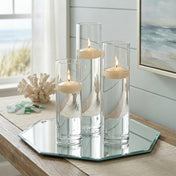 Richland Floating Candles & Sloan Cylinder Vases Set of 3 - Ivory - thumbnail number 7