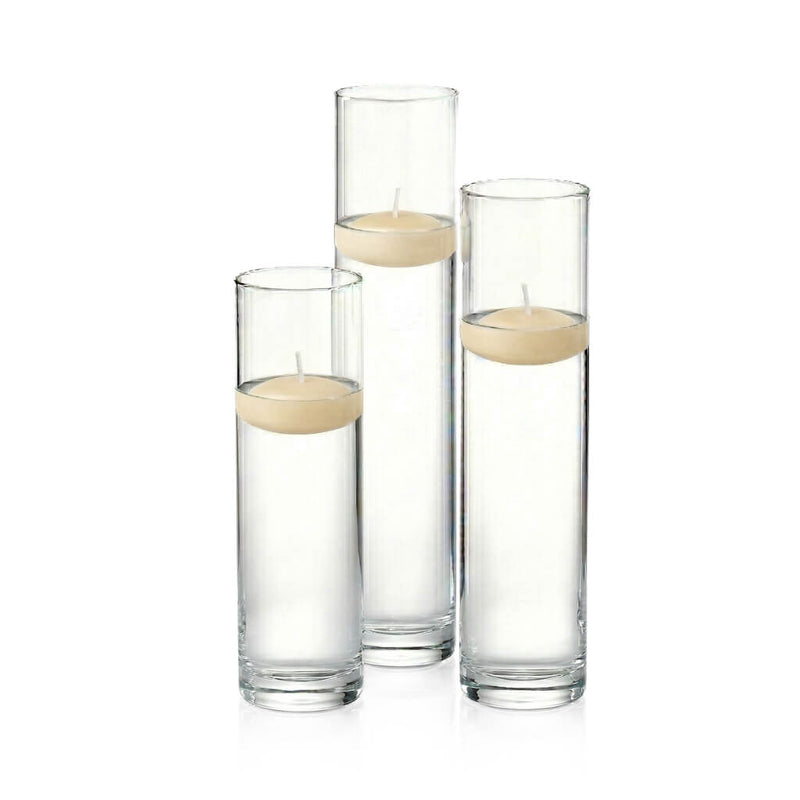 Richland Floating Candles & Sloan Cylinder Vases Set of 3 - thumbnail number 9